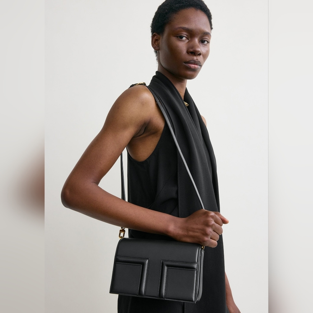 Toteme Mini T-Flap Leather Bag - Picture 8 of 13